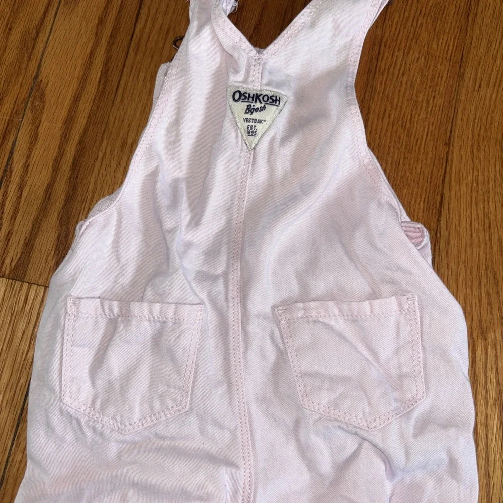 Oshkosh B'gosh Baby‎ Vestbak Overalls Size 9 Months Pale Pink